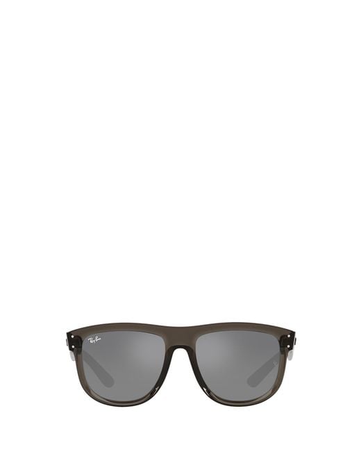Ray-Ban Gray Boyfriend Reverse Square Frame Sunglasses for men