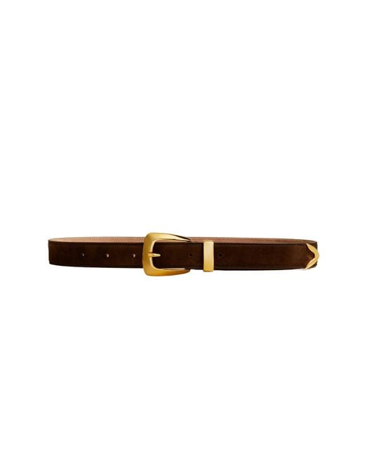 Khaite White Benny Buckled Belt