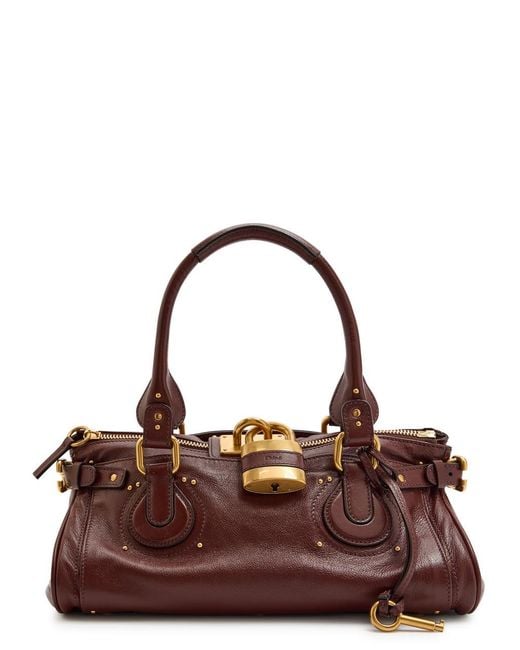 Chloé Brown Simple Cowhide Shoulder Bag