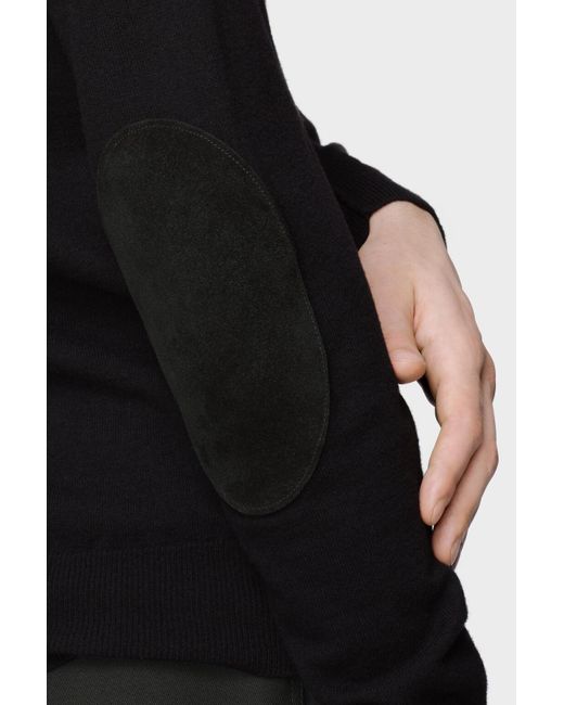 Maison Margiela Black Two-Toned Crewneck Jumper for men