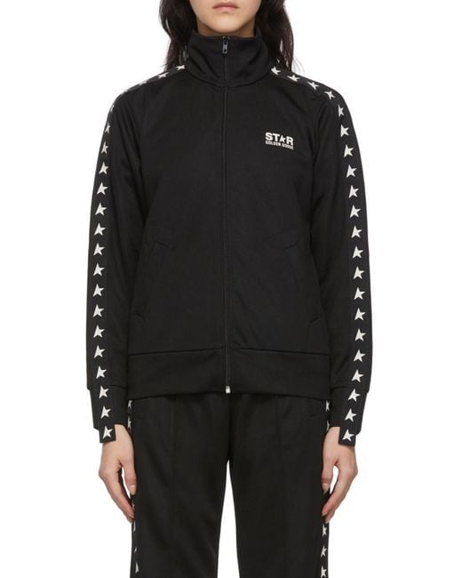 Golden Goose Deluxe Brand Black Star Tape Zipped Jacket