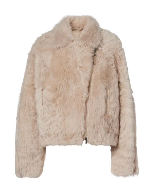 Brunello Cucinelli Natural Shearling Jacket
