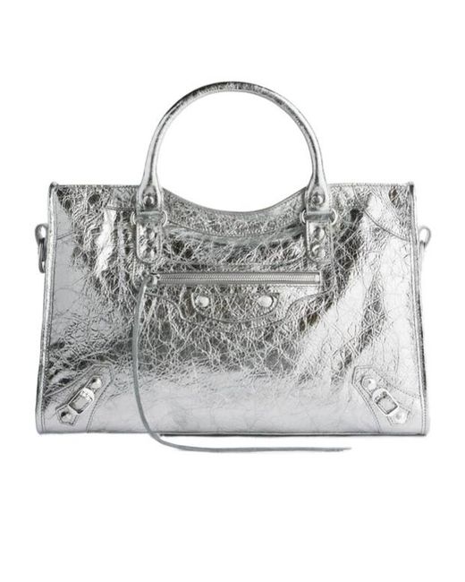 Balenciaga Gray Le City Bag Medium