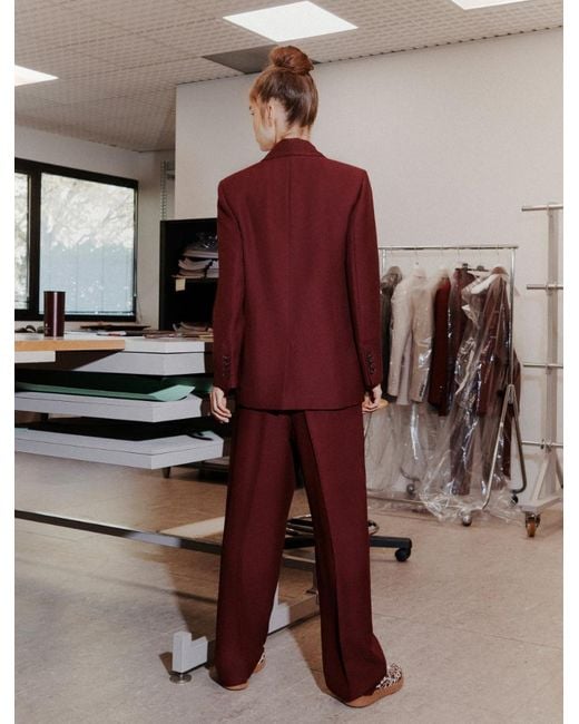 Marella Purple Wide-Leg Trousers