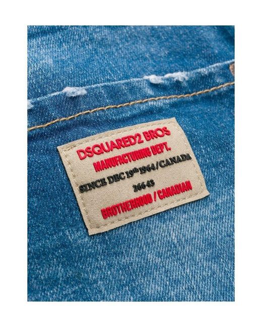 DSquared² Blue Logo Label Jeans for men