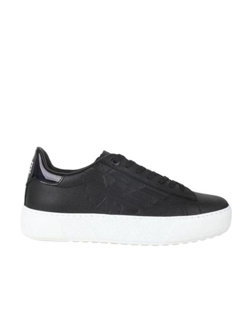 EA7 Black Tie Casual Sports Shoes for men