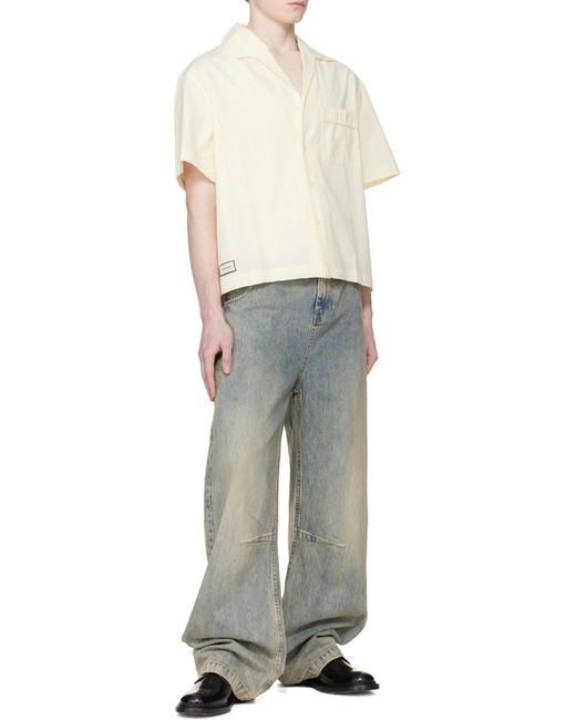 Entire studios White Boxy Short-Sleeve Shirt