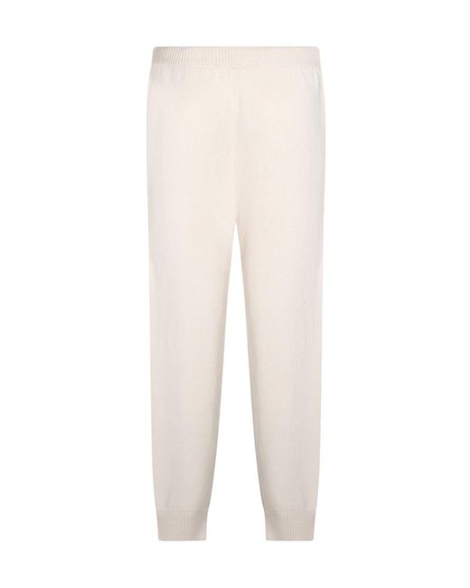 Antonelli Natural Drawstring Knitted Trousers