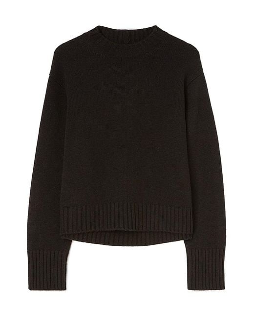 Jil Sander Black Crewneck Knitted Jumper