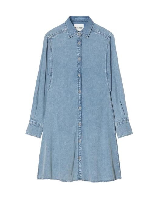 Closed Blue Waisted Denim Dress