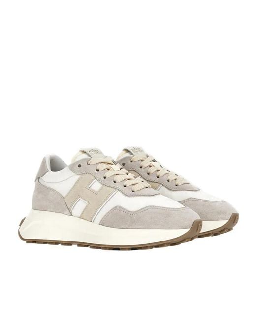 Hogan White H641 Low-Top Sneakers