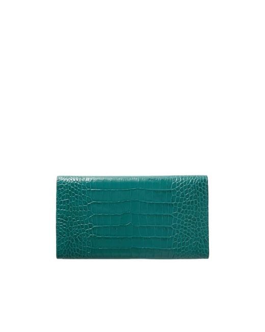 Smythson Green Marshall Mara Travel Wallet for men