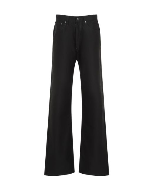 Maison Margiela Black Straight Leg Mid-Rise Jeans