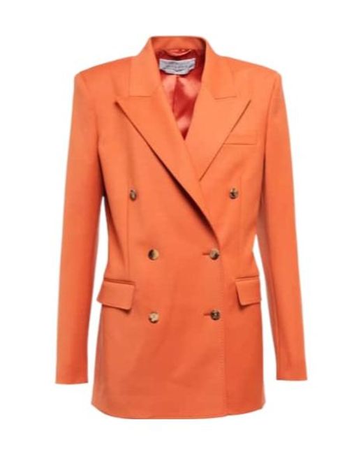 Gabriela Hearst Orange Logo Blazer