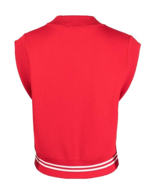 Autry Red Sleeveless Sweater