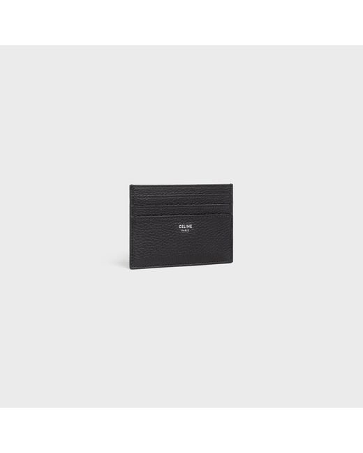 Céline Black Large Card Holder for men