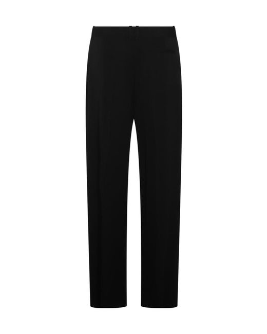 The Row Black Encore Wide Leg Trousers