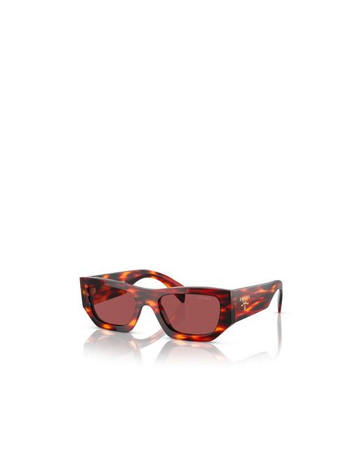 Prada Pink Eyewear Rectangular Frame Sunglasses for men