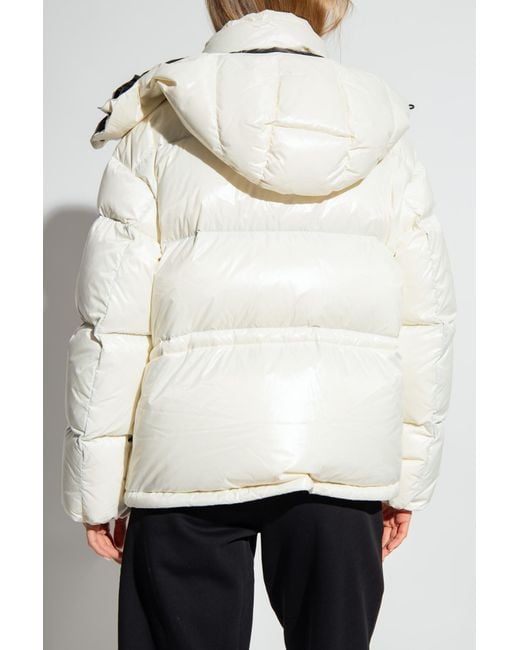 Moncler White Logo-Appliqué Padded Jacket