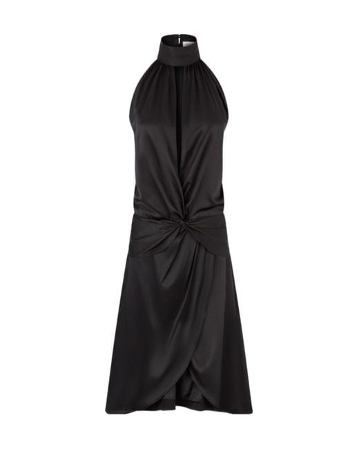 Nina Ricci Black Ruched-Detailing Dress