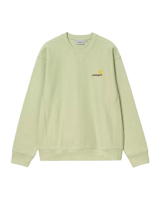 Carhartt Green American Script Sweatshirt for men