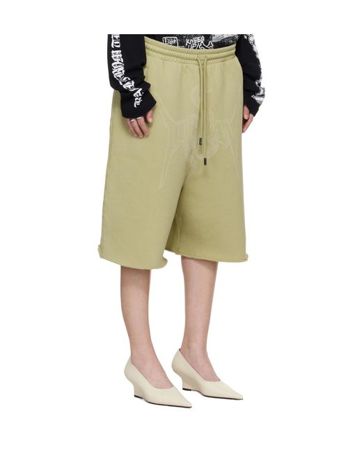 Lu'u Dan Green Zoku Drawstring Shorts for men