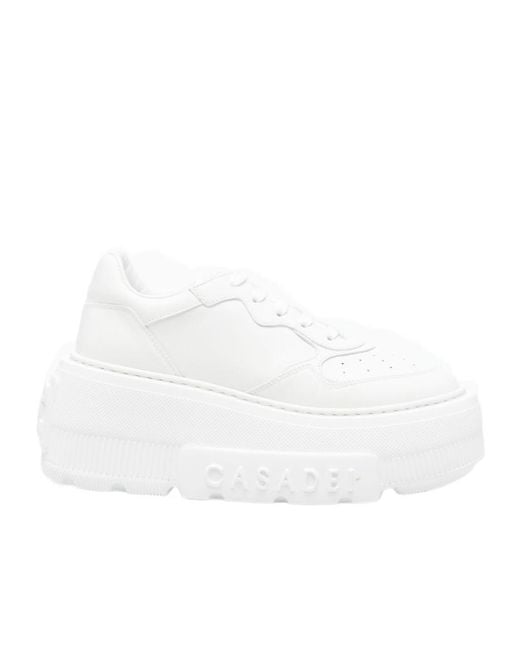 Casadei White Nexus Platform Sneakers