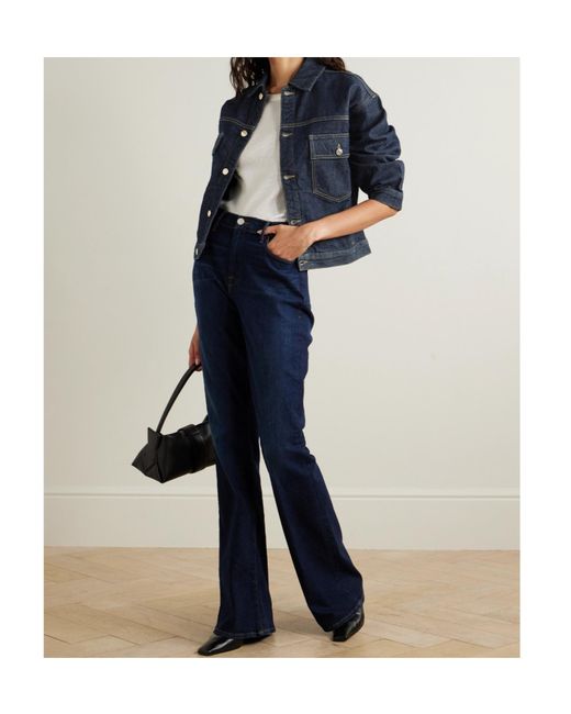 FRAME Blue Button Denim Jacket