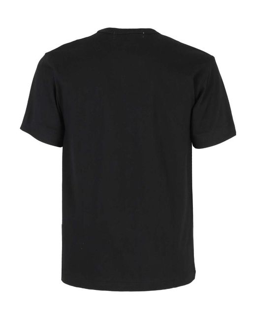 COMME DES GARÇONS PLAY Black Logo Short-Sleeved T-Shirt for men