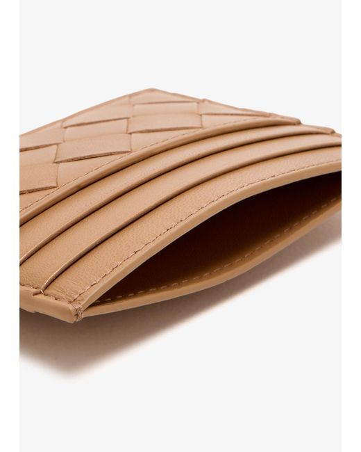 Bottega Veneta Natural Intrecciato Credit Card Case