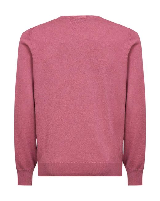 Brunello Cucinelli Pink Cashmere Knitwear for men