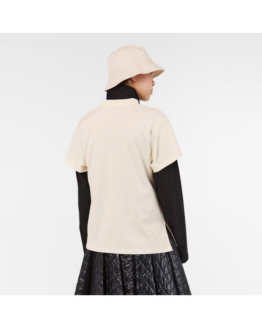 Moncler White Crew Neck Short Sleeve