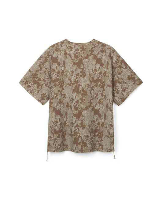 Satisfy Gray Space O Perforated Camouflage Performance Top for men
