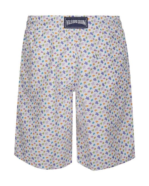 Vilebrequin Blue Ronde Des Tortues Print Swim Shorts for men