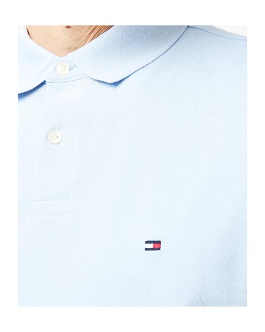 Tommy Hilfiger Blue Logo Short Sleeve Polo Shirt for men