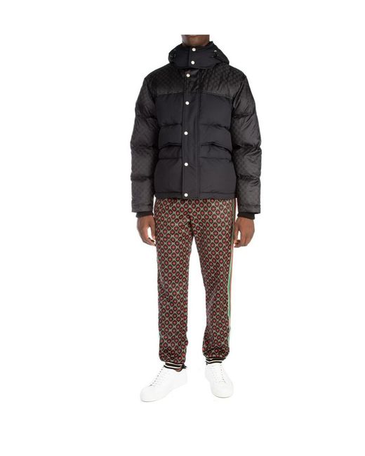 Gucci Black Hooded Down Jacket for men