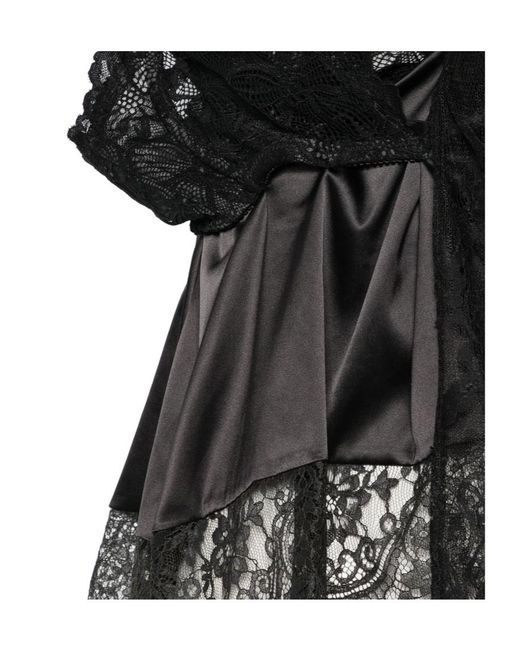 Junya Watanabe Black V-Neck Cover-Up
