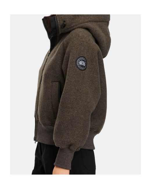 Canada Goose Gray Chilliwack Hooded Bomber Jacket