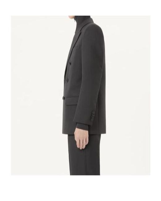 Valentino Black Double-Breasted Long-Sleeved Blazer for men