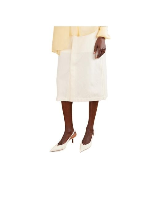 Neous White Lace Pointed-Toe High Heels