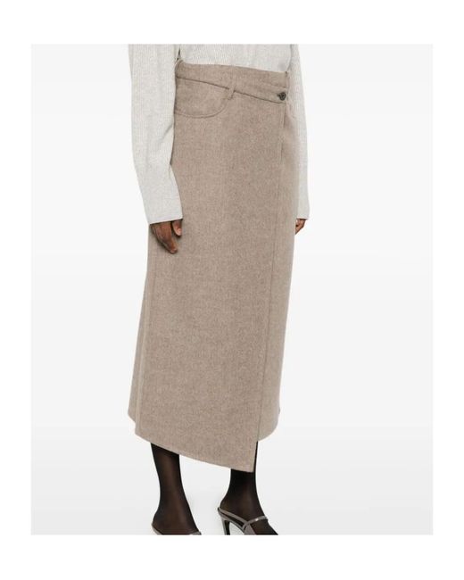 Brunello Cucinelli Natural Skirt