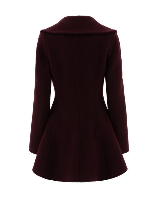 Alaïa Purple Alaïa Double Breasted Long Sleeved Coat