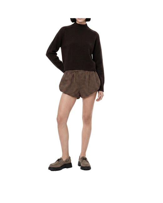 Soeur Black Ribbed Knit Sweater