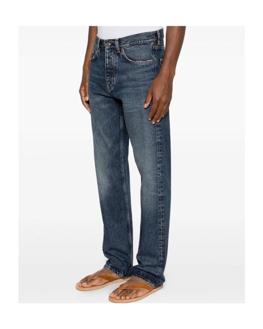 sunflower Blue Faded-Effect Jeans for men