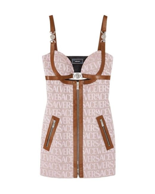 Versace Pink La Vacanza Collection Dress