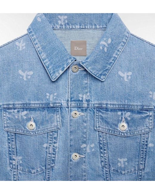 Dior Blue Iviera Trucker Jacket for men