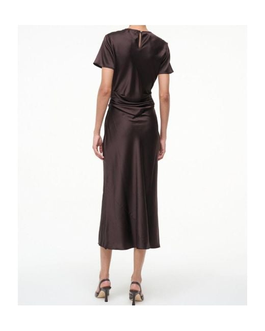 Staud Purple Marcel Draped Dress