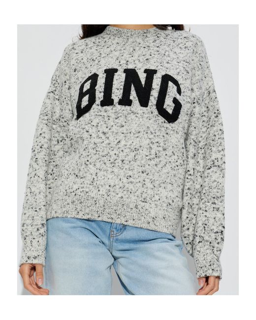 Anine Bing Gray Sydney Sweater