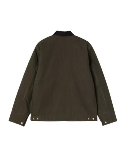Carhartt Green Detroit Corduroy-Collar Cotton Jacket for men