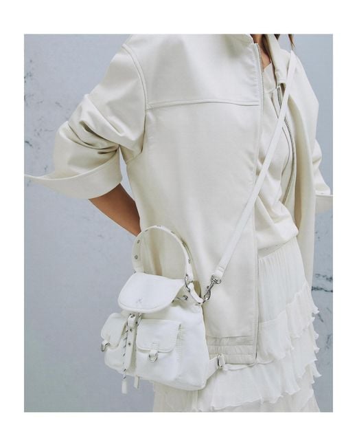 Marella White Small Backpack